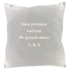 COUSSIN 40*40 SIGNATURE PERSONNALISABLE