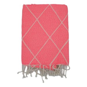 FOUTA JACQUARD LOSANGES PERSONNALISABLE