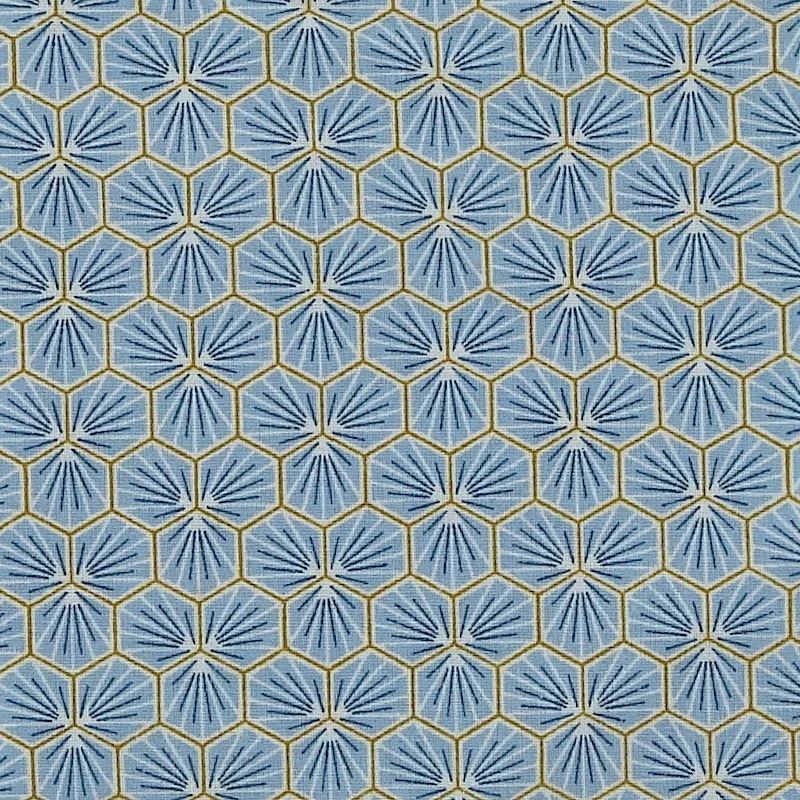 HEXAGONE BLEU CIEL