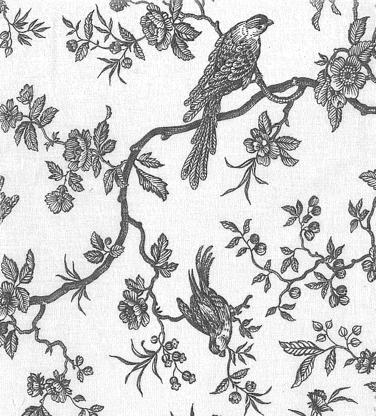 TOILE DE JOUY GRISE