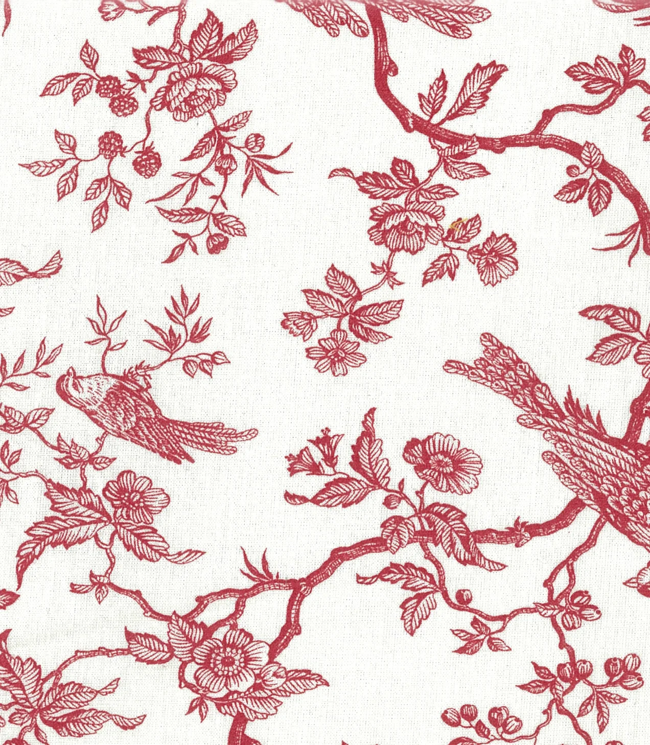 TOILE DE JOUY ROUGE