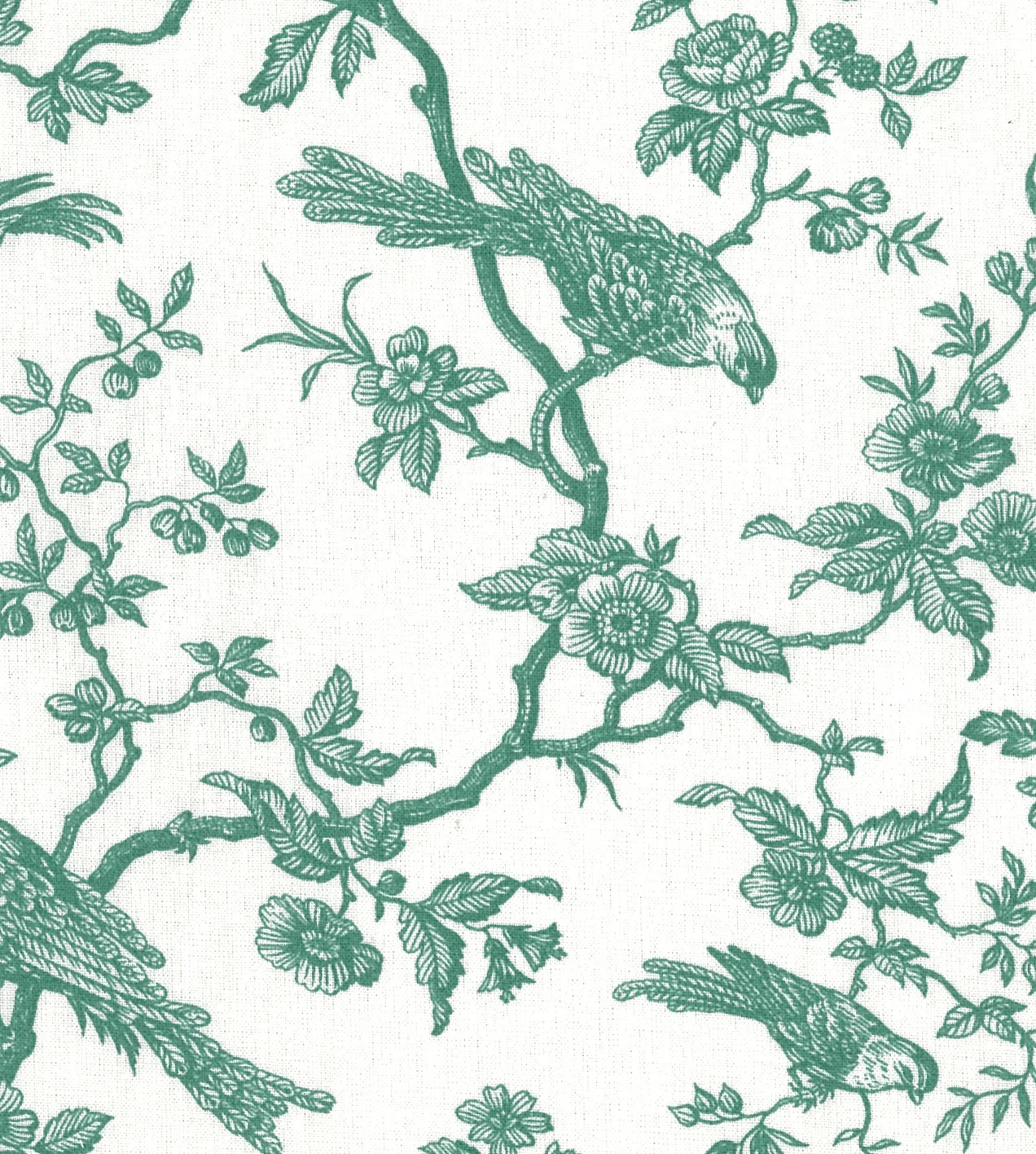 TOILE DE JOUY VERTE